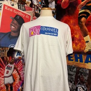 Vintage 90s The Rosie ODonnell Show White T Shirt Single Stitch Sz XL